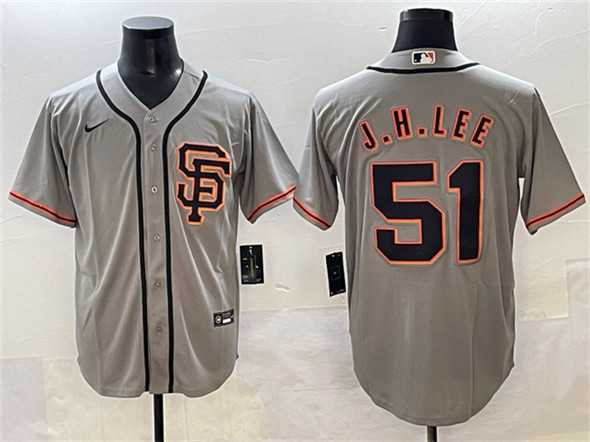 Men's San Francisco Giants #51 Jung Hoo Lee Gray Cool Base Stitched Jersey (2),We sell and wholesale Men's San Francisco Giants #51 Jung Hoo Lee Gray Cool Base Stitched Jersey (2) on line form chian!